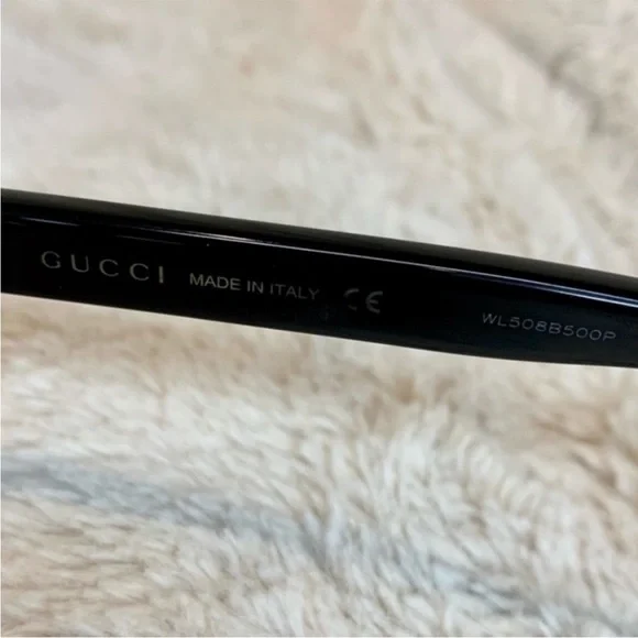Gucci Black Oversized Square Sunglasses GG0328S